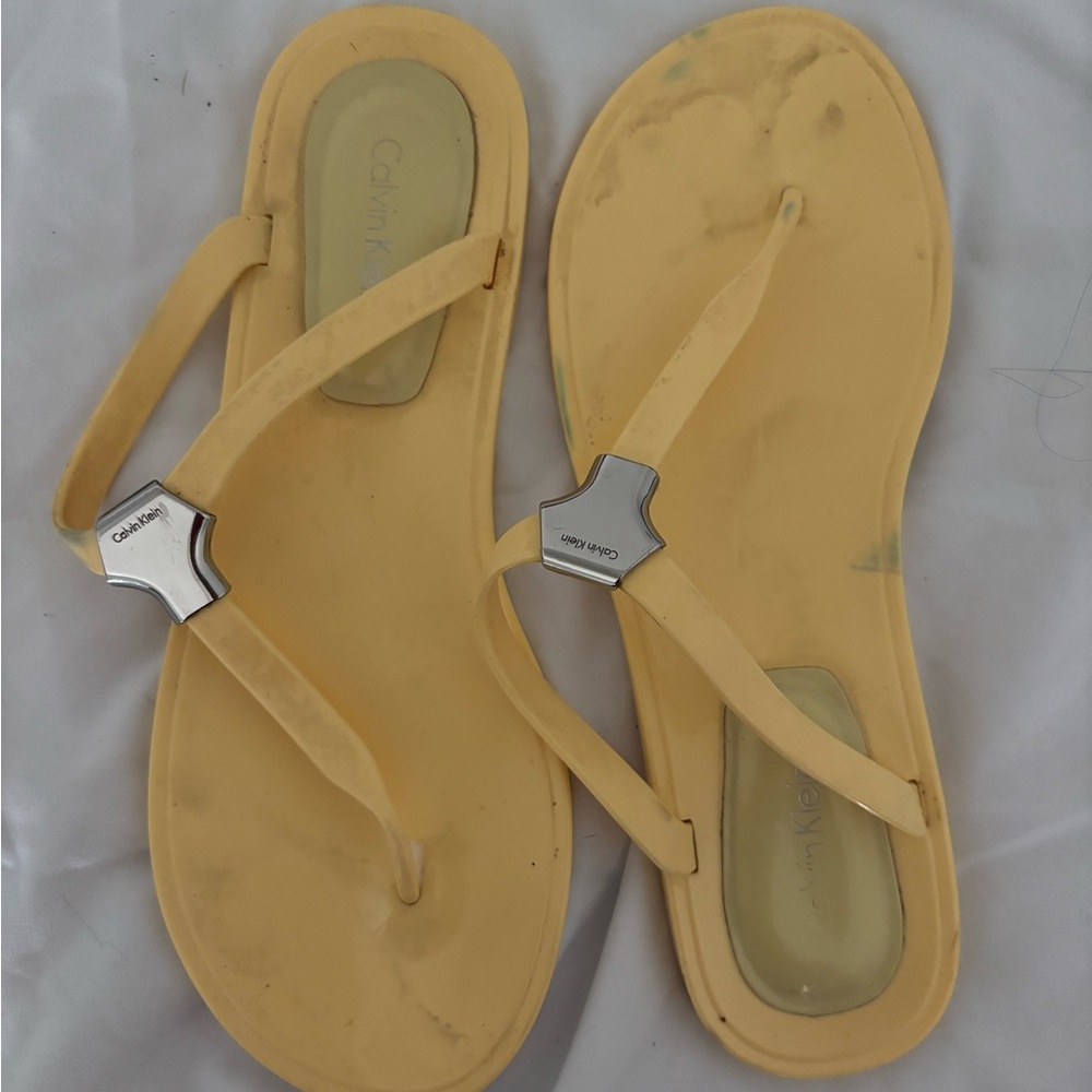 Calvin Klein Yellow Women's Sandals